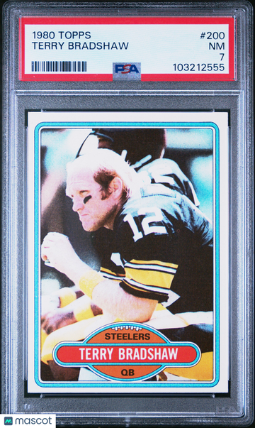 1980 Topps Terry Bradshaw #200 PSA 7