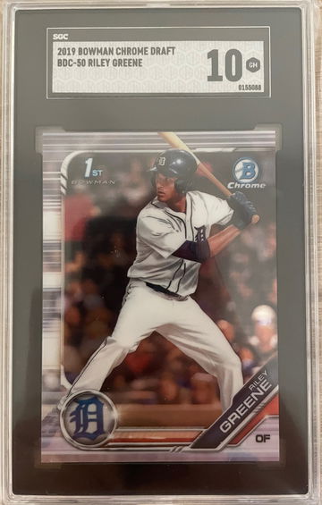 2019 Riley Greene Bowman Chrome 1st SGC 10