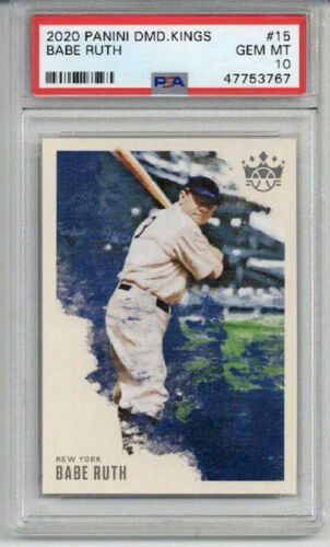 2020 PANINI DIAMOND KINGS #15 BABE RUTH NEW YORK YANKEES PSA 10 LOW POP