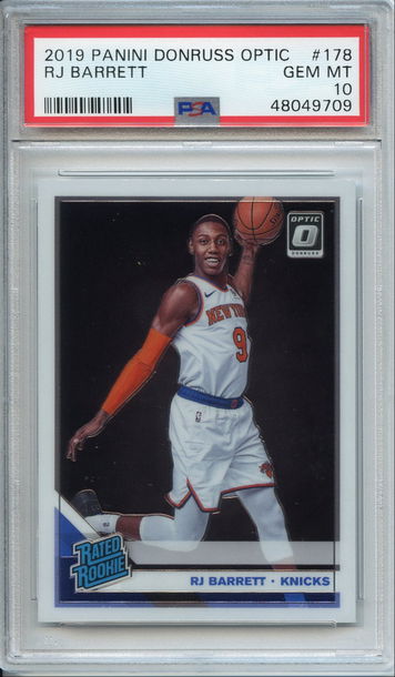 RJ Barrett Optic Rookie PSA 10 NEP 709