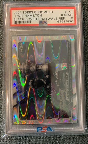2021 Topps Chrome F1 Lewis Hamilton Black & White Raywave  Ref.