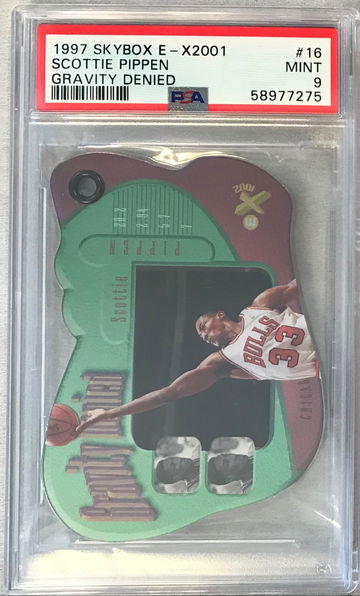 Scottie Pippen 1997 Skybox E-X2001 Gravity Denied #16 - PSA 9 MINT - Bulls