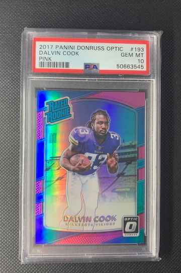 2017 Optic Pink Dalvin Cook PSA 10 Gem Mint 
