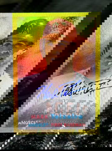 2024 Topps Archives MARK TEIXEIRA AUTO #/50 GOLD FOIL Fan Favorites Angels Yanks