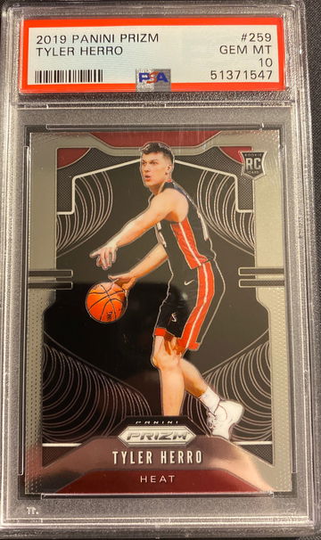 2019 Panini Prizm Tyler Herro Rookie PSA 10 Gem Mint