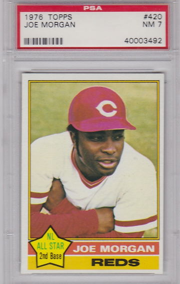 1976 Topps Joe Morgan #420 PSA NM 7