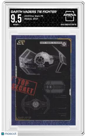 2023 Star Wars PR Darth Vaders Tie Fighter #SW01-ST07 Arena Club 9.5