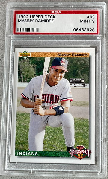 1992 Upper Deck Manny Ramirez PSA 9