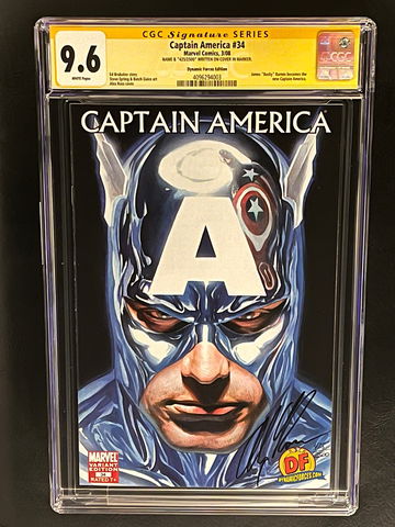 Captain America #34 (signed by Alex Ross)