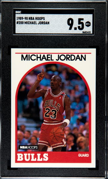 Michael Jordan 1989-90 NBA Hoops #200 SGC 9.5