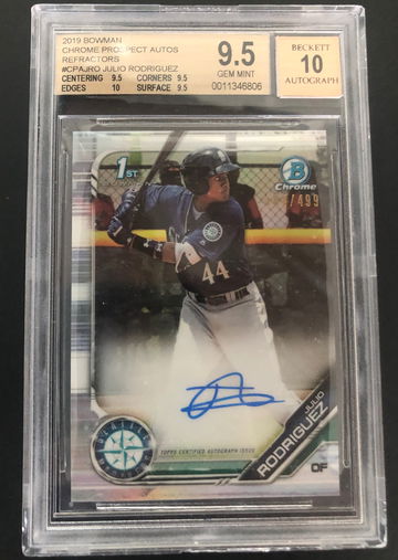 2019 Bowman Chrome Julio Rodriguez Auto Refractor