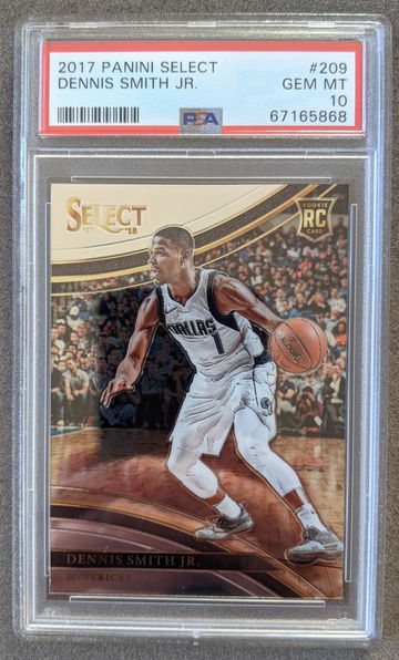PSA 10 - 2017 Panini Select #209 Dennis Smith Jr. RC ROOKIE