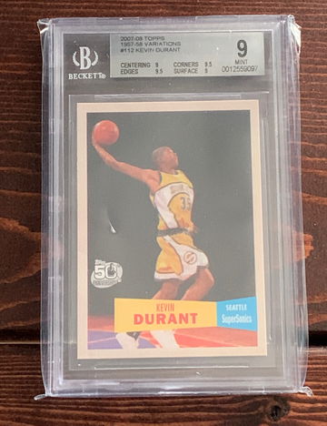 Kevin Durant Topps Rookie Variations 57-58