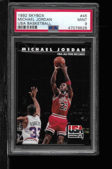 1992 SKYBOX #45 MICHAEL JORDAN PSA 9