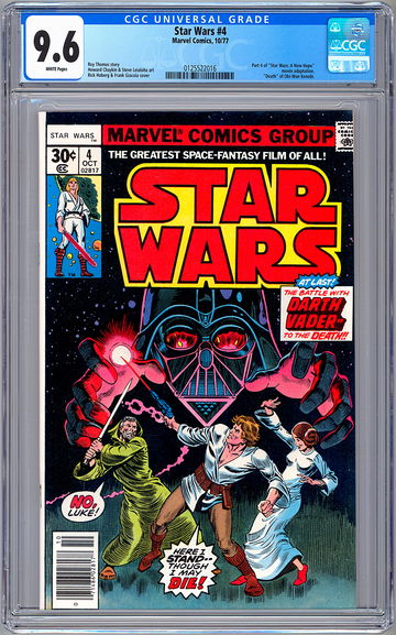 STAR WARS #4 CGC 9.6 PART 4 OF 6 *STAR WARS: A NEW HOPE* MOVIE ADAPTATION 1977