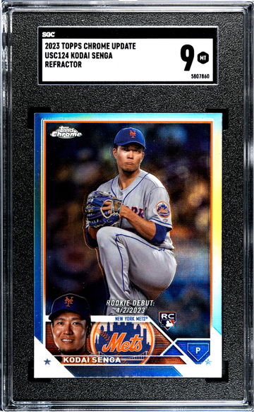 2023 Topps Chrome Update #USC124 Kodai Senga Ref. SGC 9