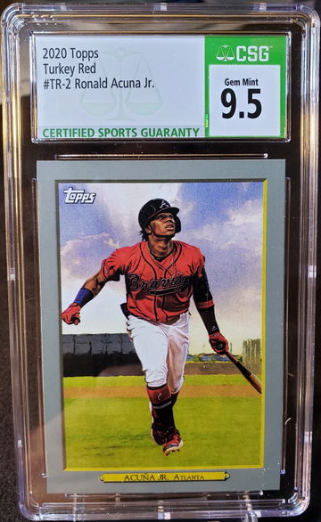 2020 Topps Turkey Red Ronald Acuna Jr #TR-2 Gem Mint CSG 9.5 Atlanta Braves