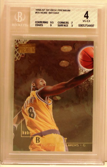 1996-97 SKYBOX PREMIUM #55 KOBE BRYANT  BGS 4 VG-EX