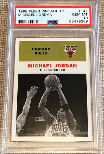 FLEER VINTAGE ‘61 MICHAEL JORDAN PSA 10