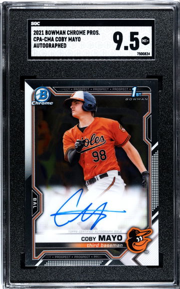 Coby Mayo Auto 2021 Bowman Chrome CPA-CMA