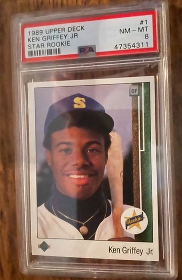 Ken Griffey jr 1989 Upper Deck PSA 8