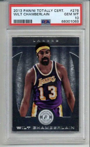 2013 PANINI TOTALLY CERTIFIED #276 WILT CHAMBERLAIN CARD LAKERS PSA 10 LOW POP