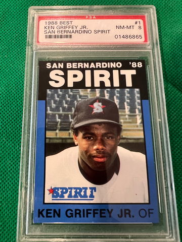 1988 best ken Griffey jr San Bernardino psa 8 xrc