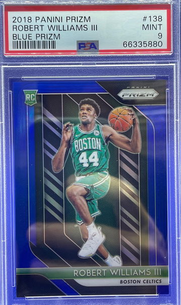 2018-19 Panini Prizm Robert Williams III Blue Prizm RC Celtics /199 PSA 9 Mint
