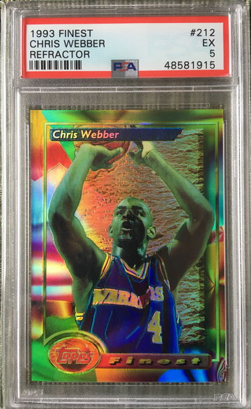 1993-94 Finest Chris Webber Refractor Rookie