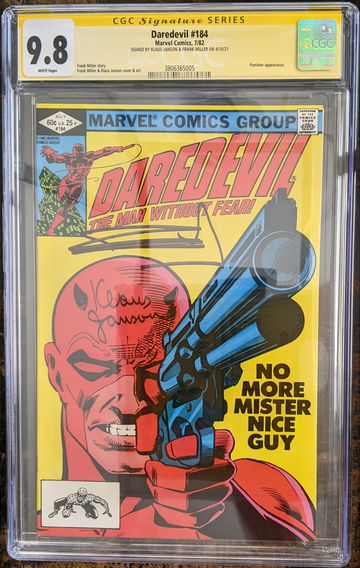 Daredevil #184 CGC 9.8 Signature Series