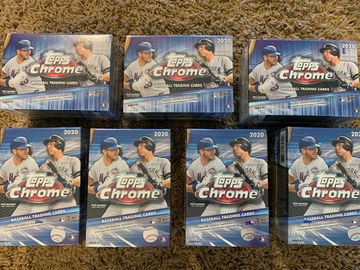 (7) 2020 Topps Chrome Blaster Box  Luis Robert ?