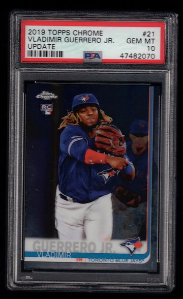 2019 Topps Chrome Update VLADIMIR GUERRERO Rookie #21 PSA 10 Gem Mint