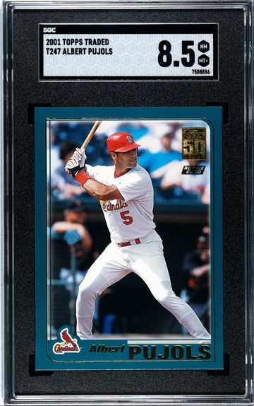 Albert Pujols topps rookie SGC 8.5 HOF 