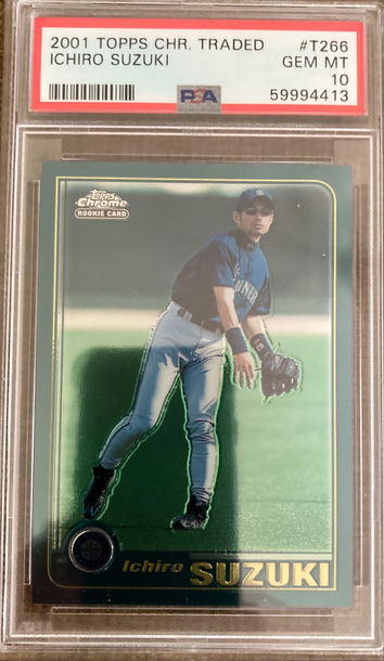 2001 Topps Chrome Traded Ichiro Suzuki Rookie PSA 10 Gem Mint