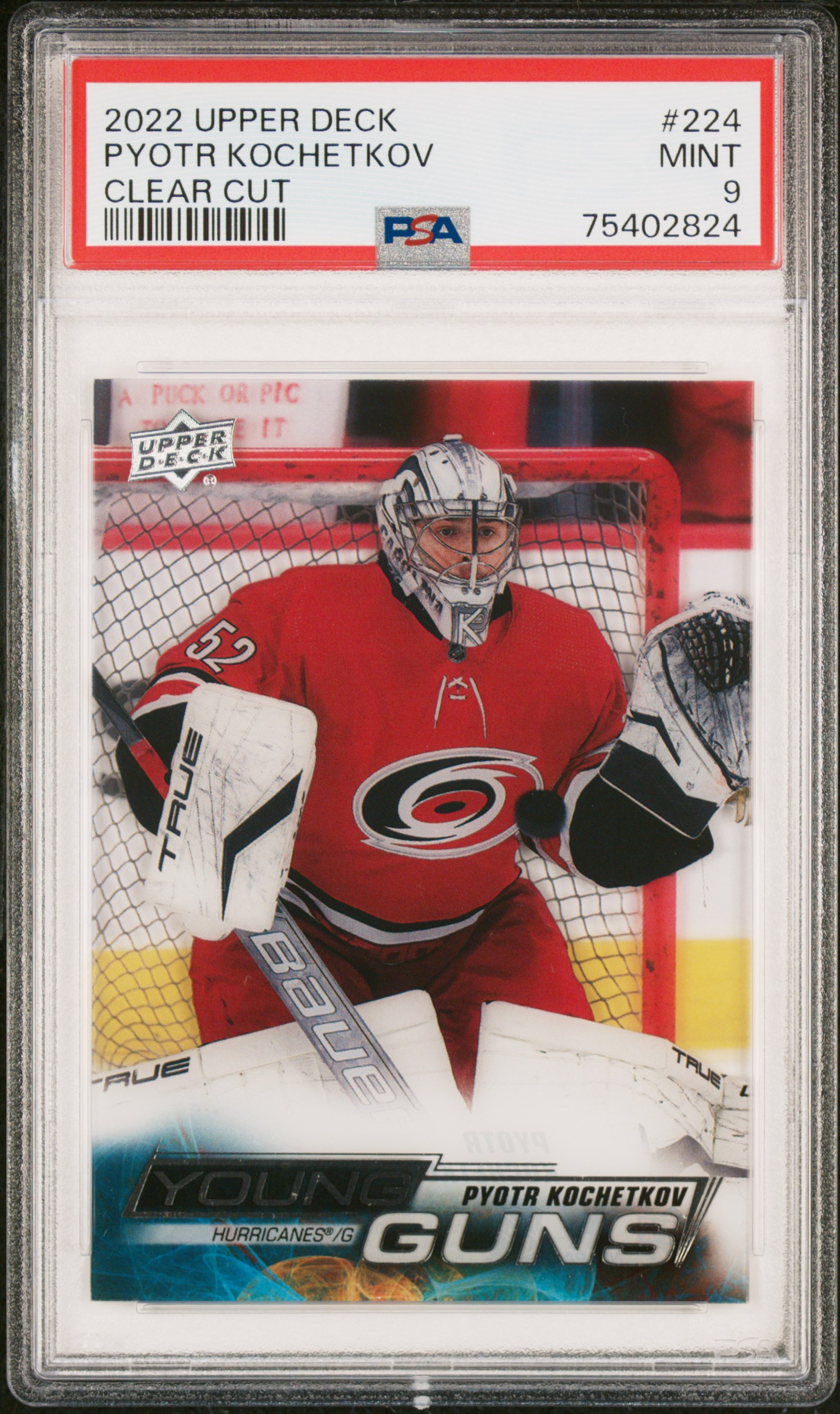 2022 Upper Deck Pyotr Kochetkov #224 Clear Cut PSA 9