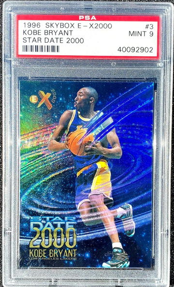 1996 SkyBox E-X2000 Star Date 2000 KOBE BRYANT #3 PSA 9