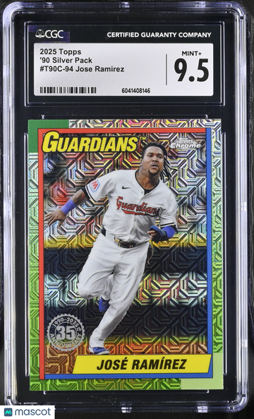 2025 Topps Jose Ramirez #T90C-94 '90 Silver Pack CGC 9.5