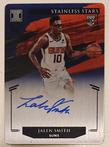 2020-21 Panini Impeccable Stainless Stars Blue JALEN Smith Rookie RC ON CARD AUTO 69/75 SSA-JAL