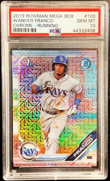 2019 Bowman Chrome Wander Franco Mega Refractor 1st RC PSA 10