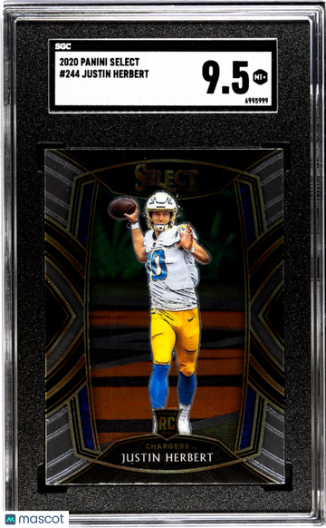 2020 Panini Select Justin Herbert #244 SGC 9.5