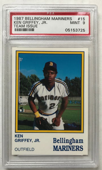 1987 Bellingham Mariners Ken Griffey Jr. PSA 9 Team Issue Mint