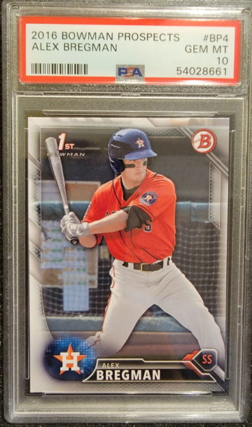 2016 Bowman Prospects #BP4 Alex Bregman PSA 10
