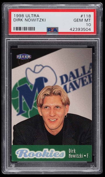 1998 Ultra Basketball Dirk Nowitzki ROOKIE RC #118 PSA 10 GEM MINT 