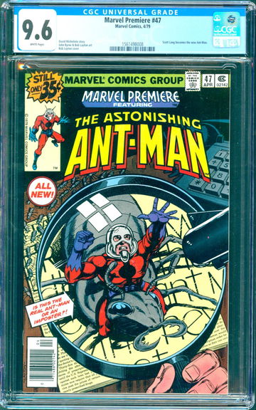 Marvel Premiere #47 (1979) CGC 9.6 -- White pgs; 1st ever Scott Lang as Ant-Man