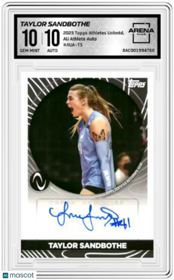 2023 Topps Athletes Unlimited Taylor Sandbothe #AUA-TS Auto AU Athlete Auto Arena Club 10 Auto 10