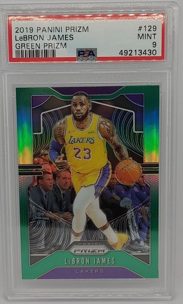 Lebron James Prizm Green 2019 PSA 9