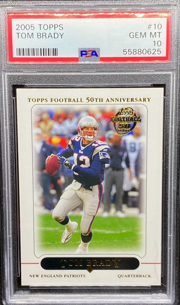2005 Topps #10 Tom Brady PSA 10 Gem Mint