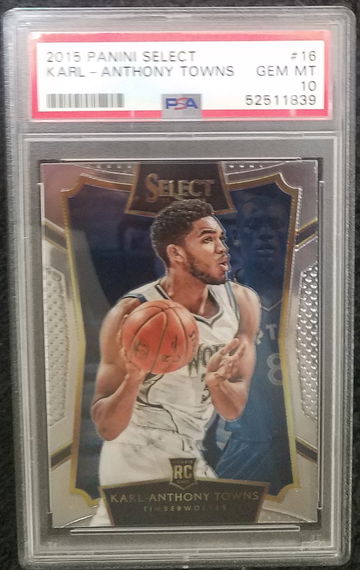 Karl Anthony Towns 2015 Panini Select #16 PSA 10