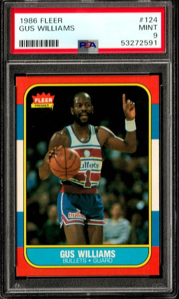 Gus Williams 1986 Fleer #124 PSA 9 MINT