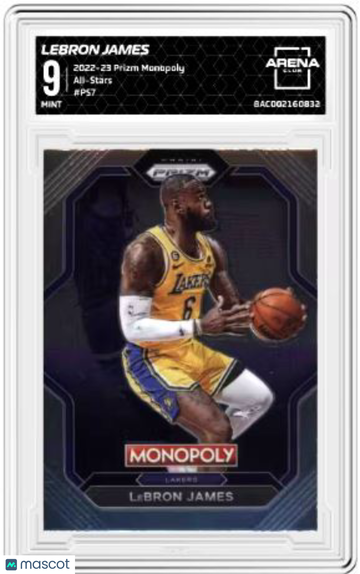 2022-23 Prizm Monopoly LeBron James #PS7 All-Stars Arena Club 9